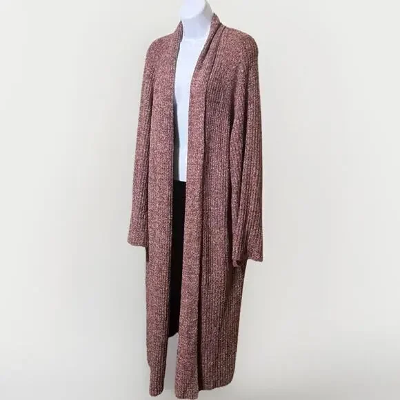NWOT Barefoot Dreams Long Cardigan Sweater 1X Heavy Knit Lounge Cozy Luxurious - Picture 1 of 7
